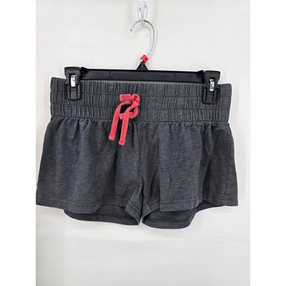 Playboy Sleepwear Womens XS Gray Pink Logo Lounge Pajama Shorts Drawstring